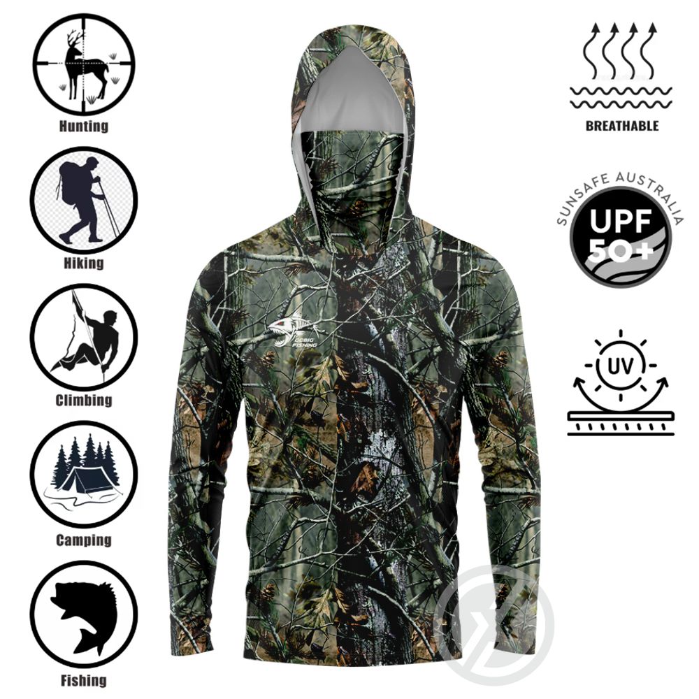 UPF50+ Hooded Fishing Shirt Bu - огляд і ціна Fishing Shirt Uv Protection