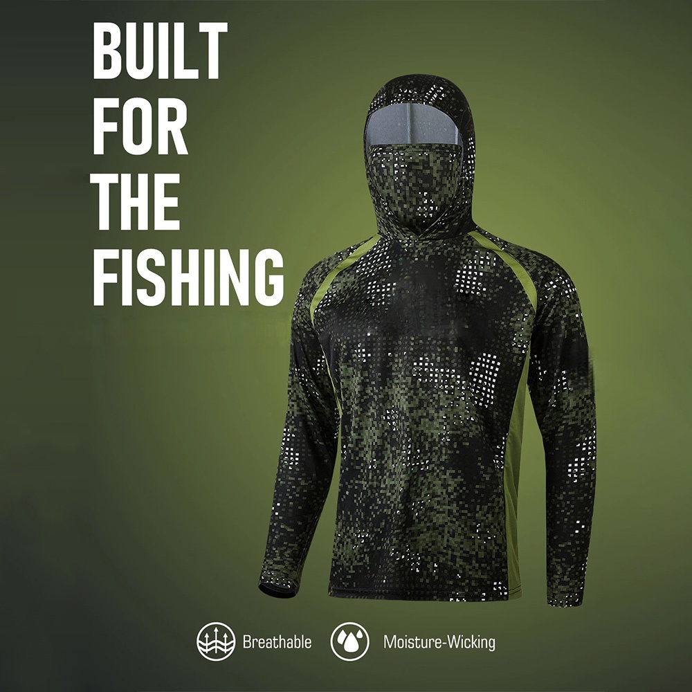 MALFC Fishing Apparel Men Hood - огляд і ціна Fishing Shirt Uv Protection