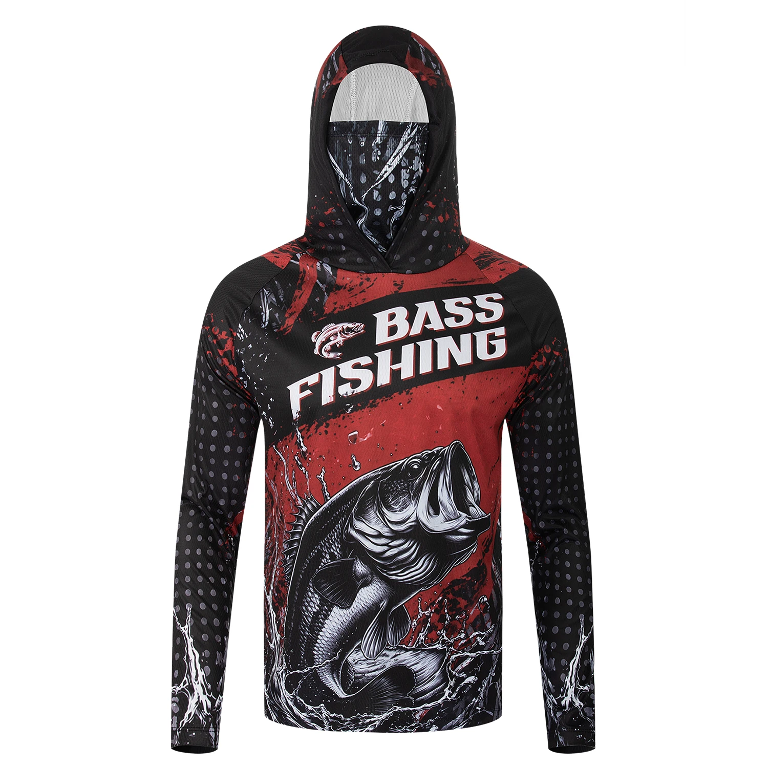 Men UPF50+ Fishing Hoodie with - огляд і ціна Fishing Mask Sun Protection