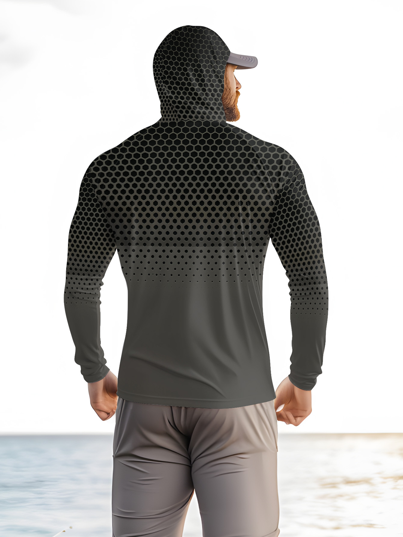Men Summer UPF50+ Fishing Hood - огляд і ціна Fishing Mask Sun Protection