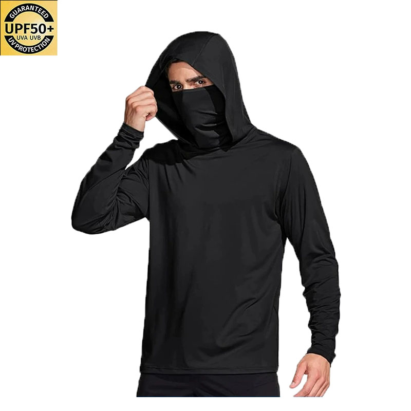 Men Solid Color Hooded Fishing - огляд і ціна Fishing Mask Sun Protection