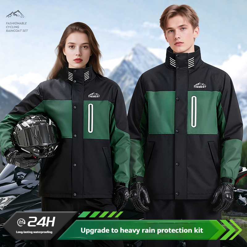 Adult Motorcycle Raincoat Full - огляд і ціна Fishing Rain Suit