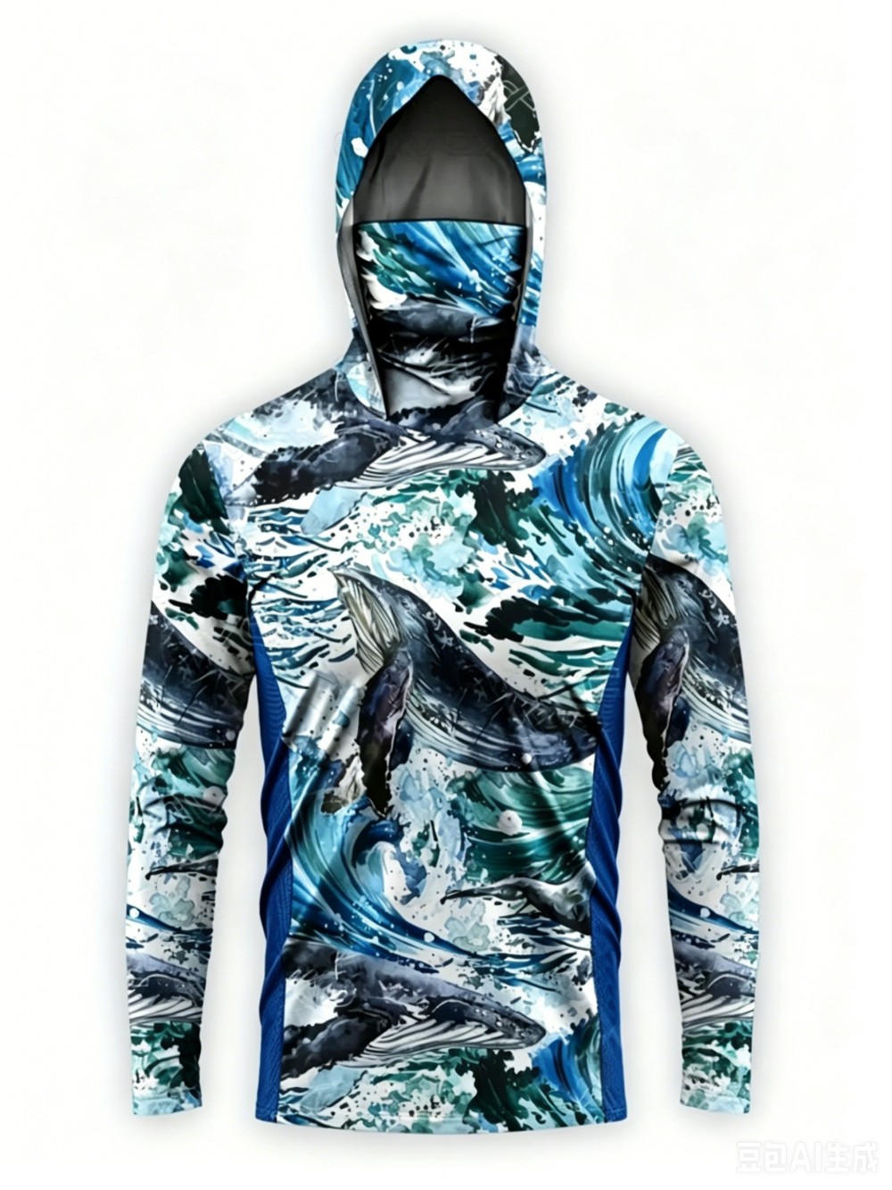 UPF50+ Camo Men Long Sleeve Fi - огляд і ціна Fishing Mask Sun Protection