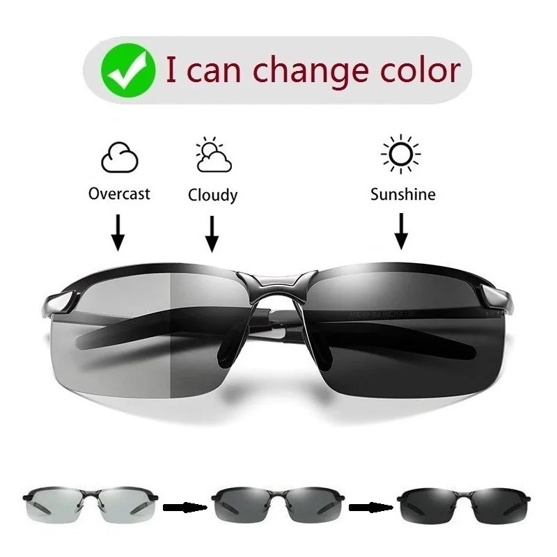 Men Photochromic Polarized Sun - огляд і ціна Fishing Sunglasses Polarized