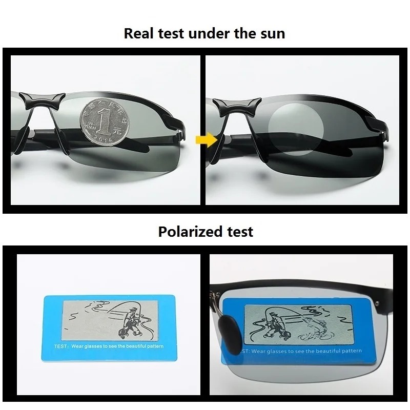 Men Photochromic Polarized Sun - огляд і ціна Fishing Sunglasses Polarized