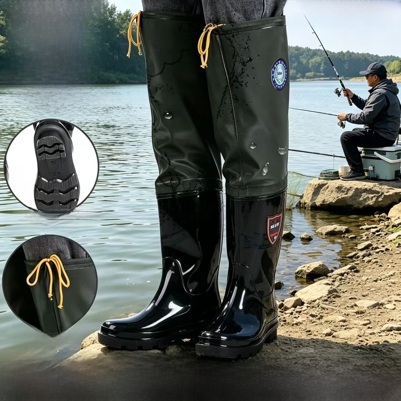 Thickened Over-Knee Rain Boots - огляд і ціна Fishing Pants Waterproof